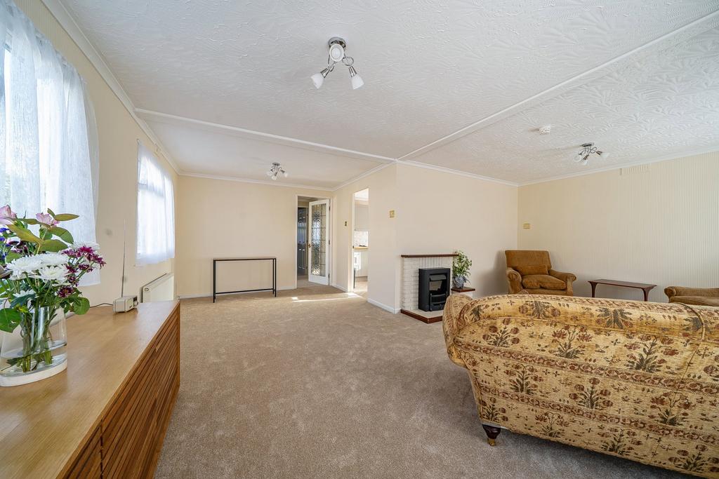 Living room, fireplace