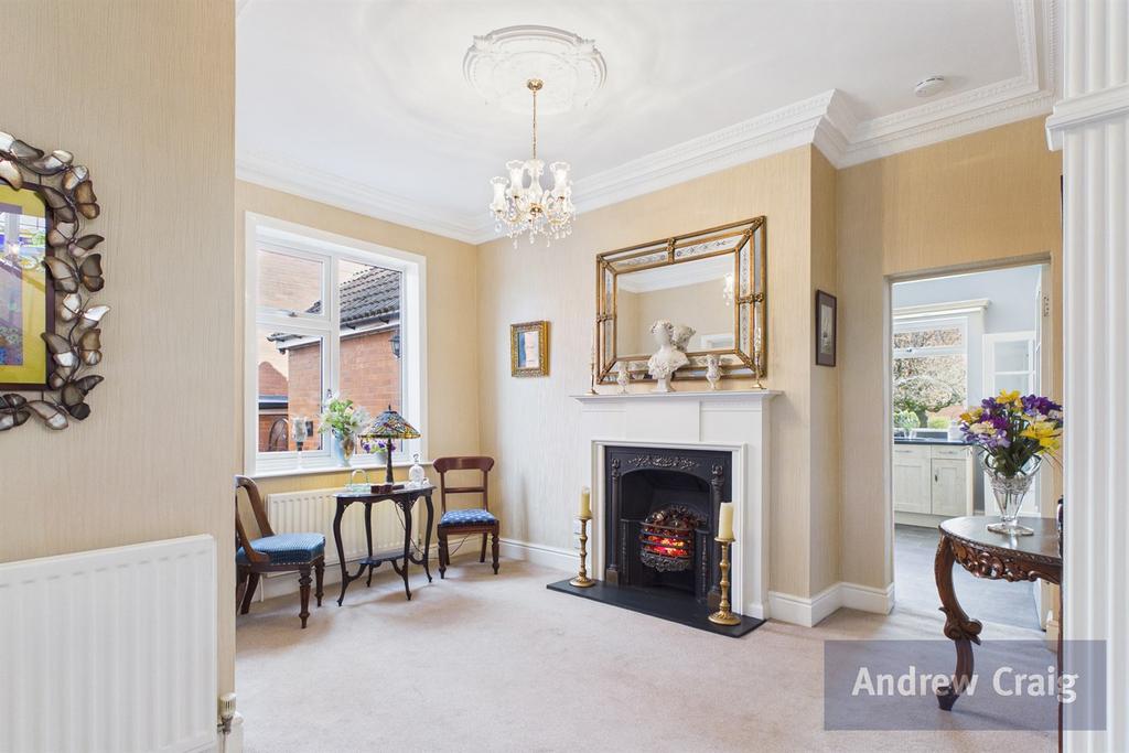 Reception room, fireplace