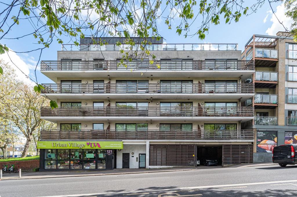 Apartment building facade, block of apartments