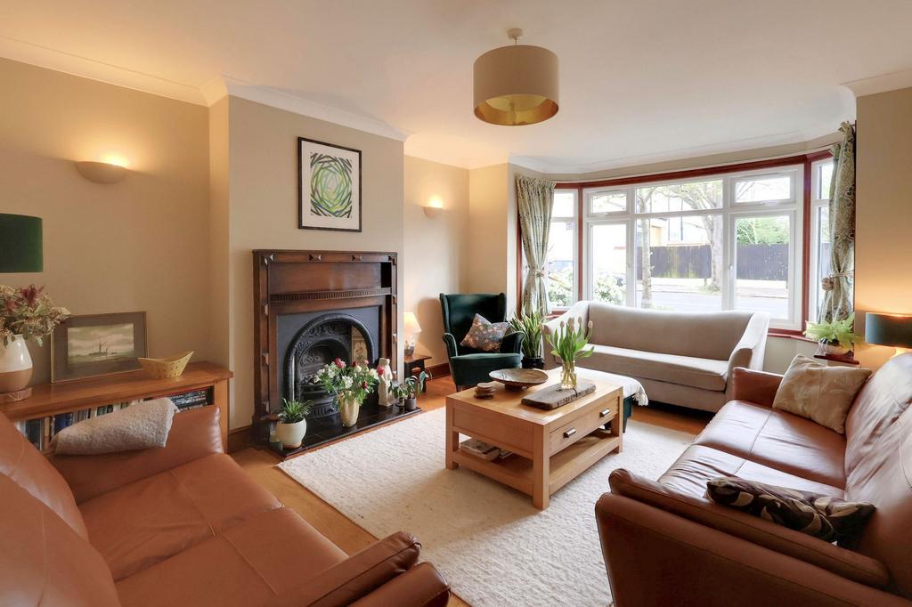 Living room, fireplace