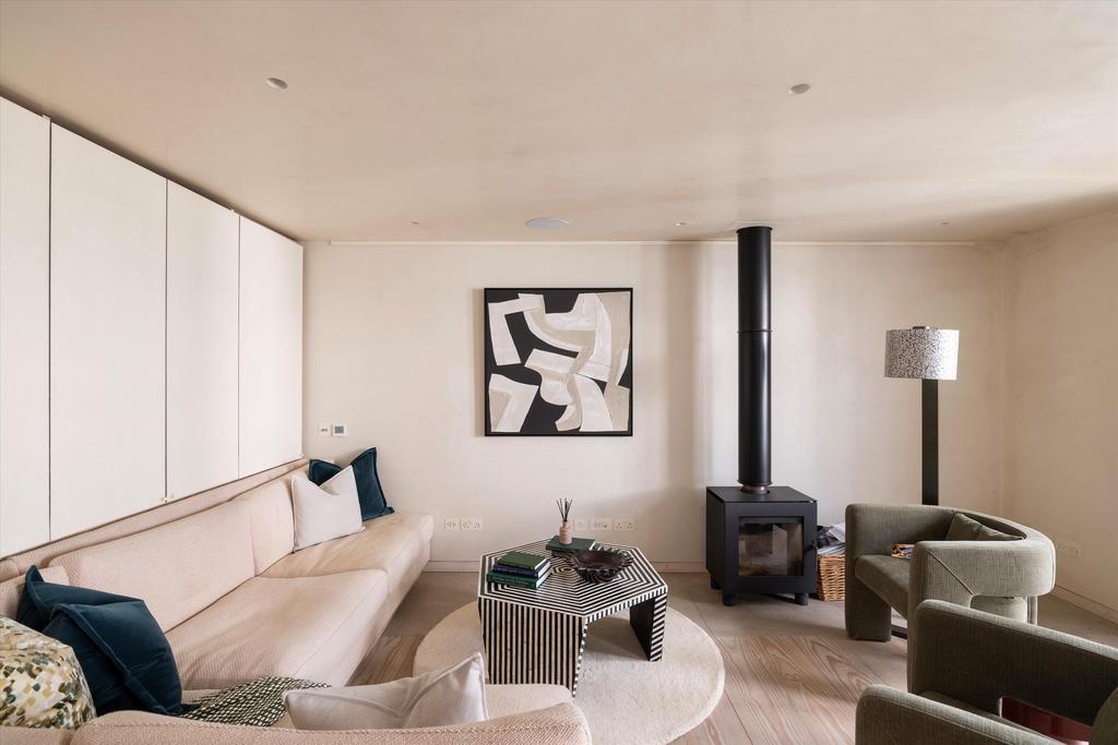 Living room, fireplace