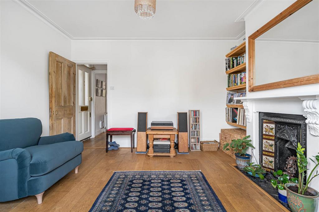 Living room, fireplace