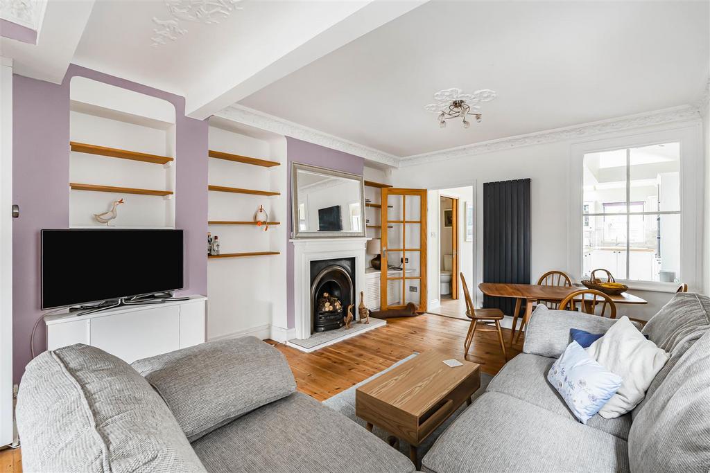 Open-plan living area, open plan living, fireplace