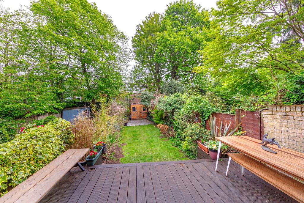 Decking area, garden