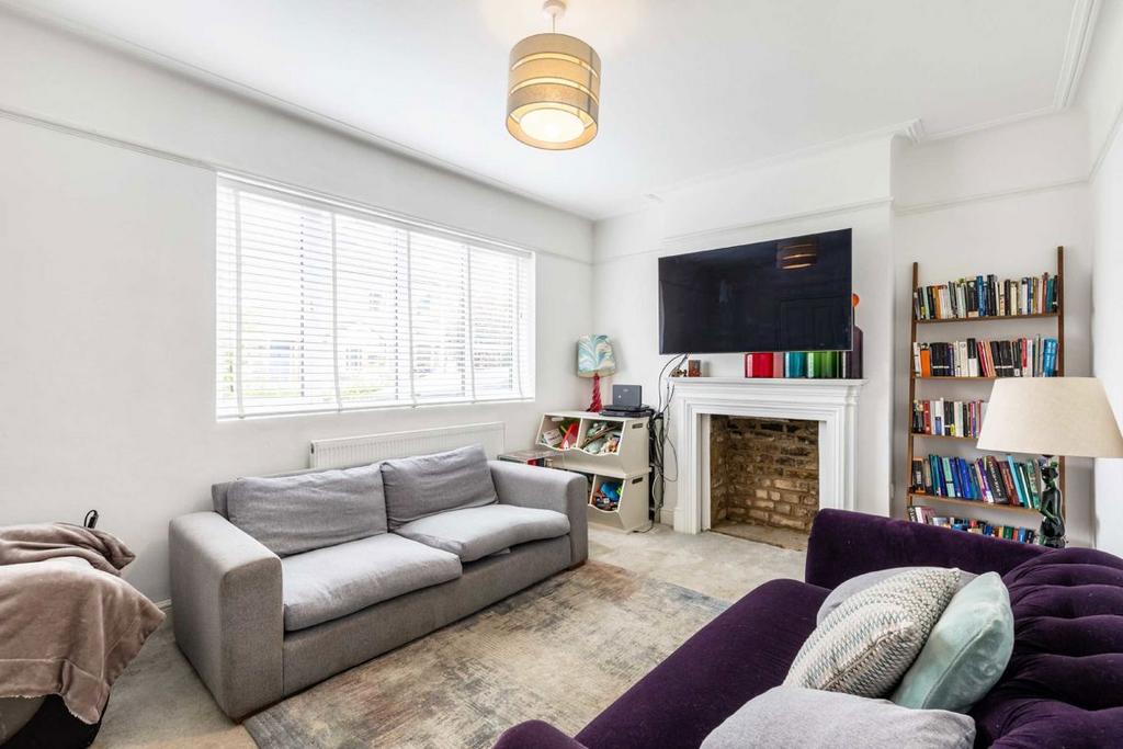 Living room, fireplace