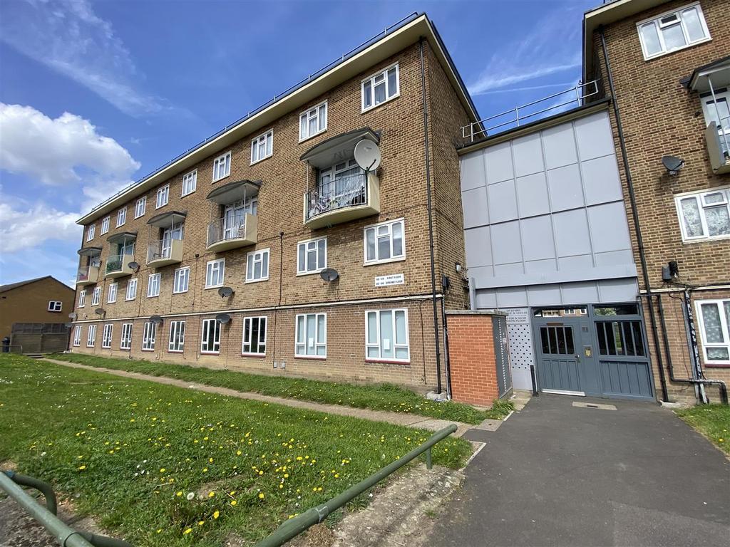 Apartment building facade, block of apartments