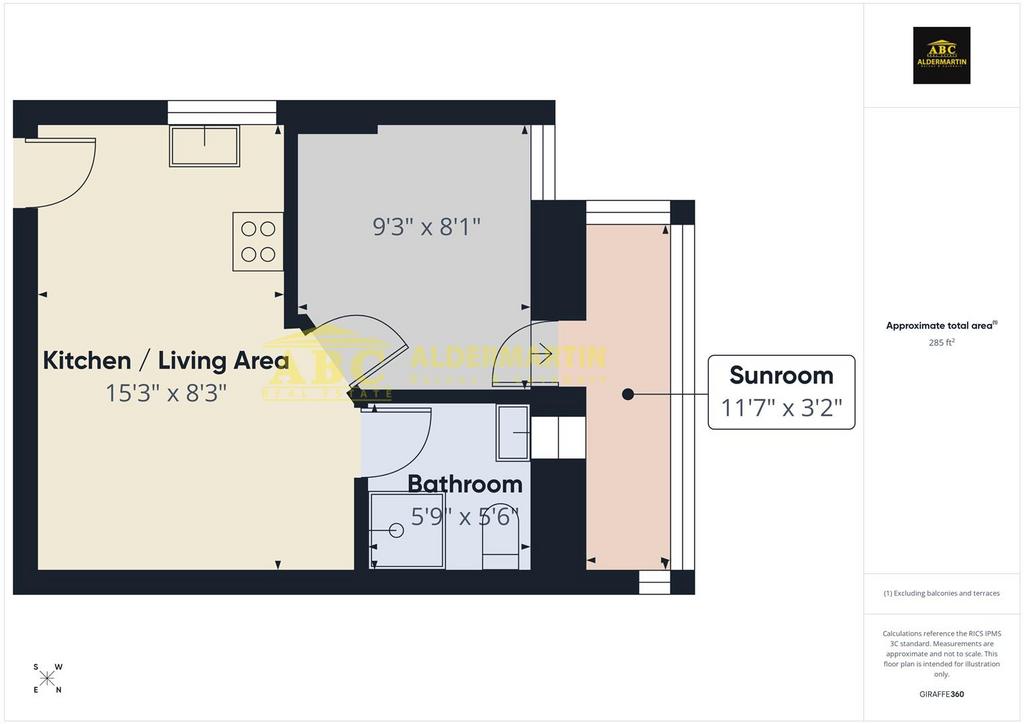 Open-plan living area, open plan living