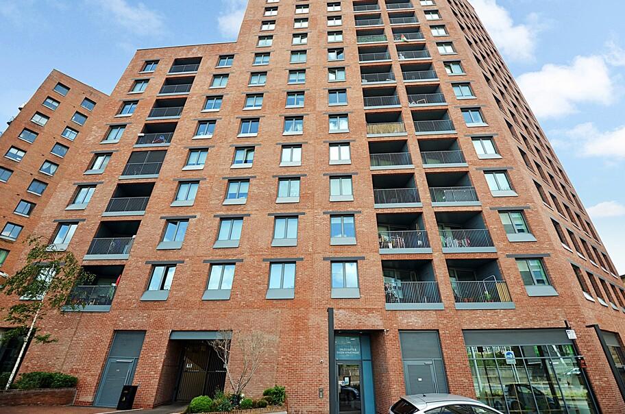 Apartment building facade, block of apartments