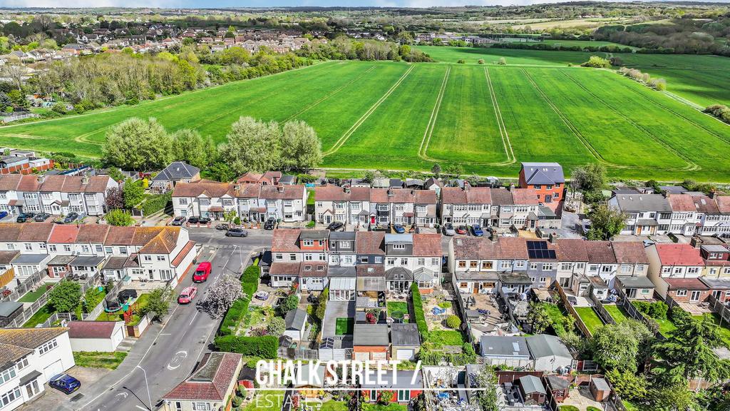 Aerial view, land