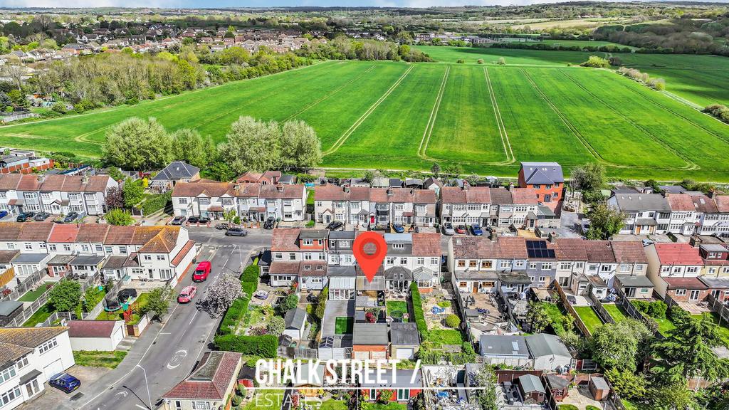 Aerial view, land