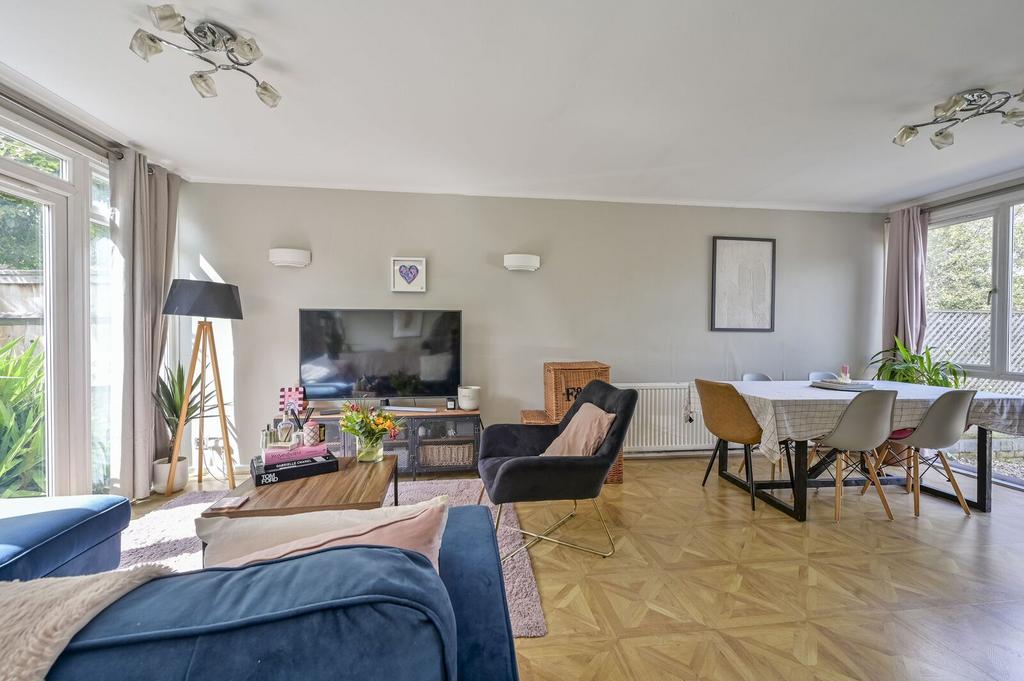 Open-plan living area, open plan living