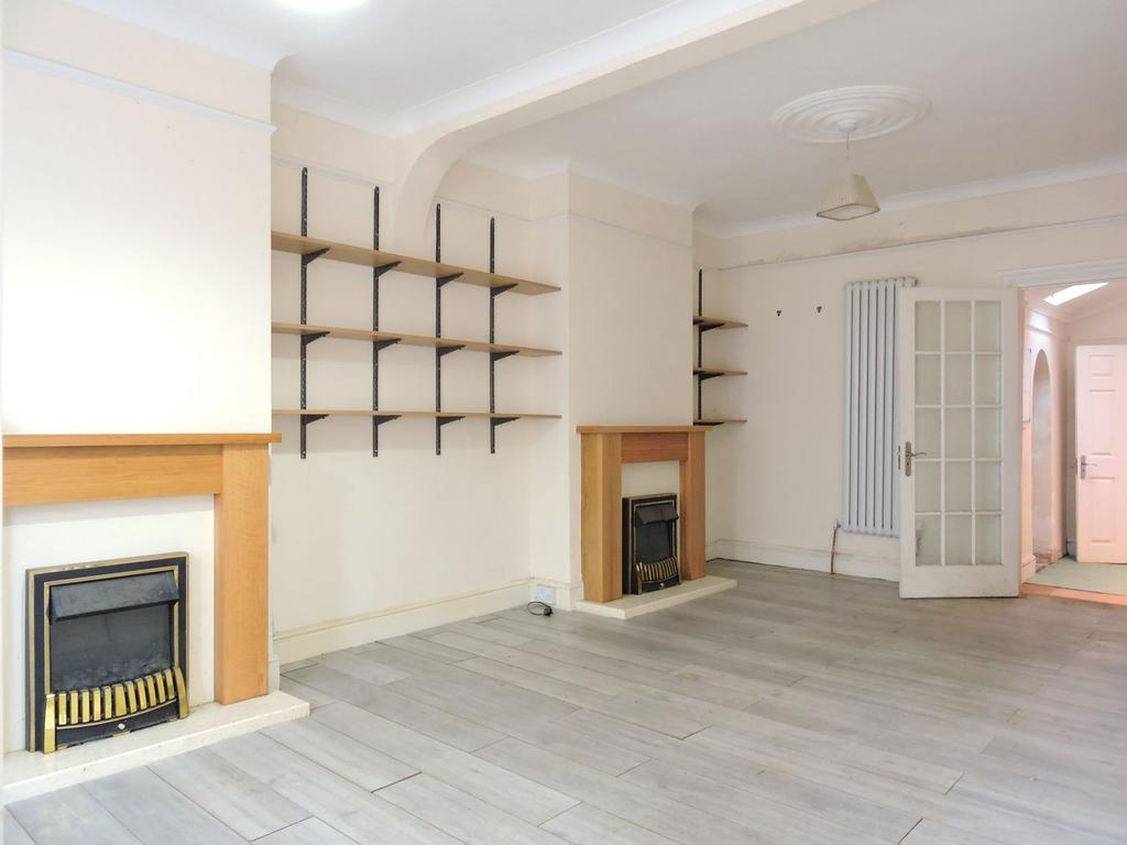 Living room, fireplace
