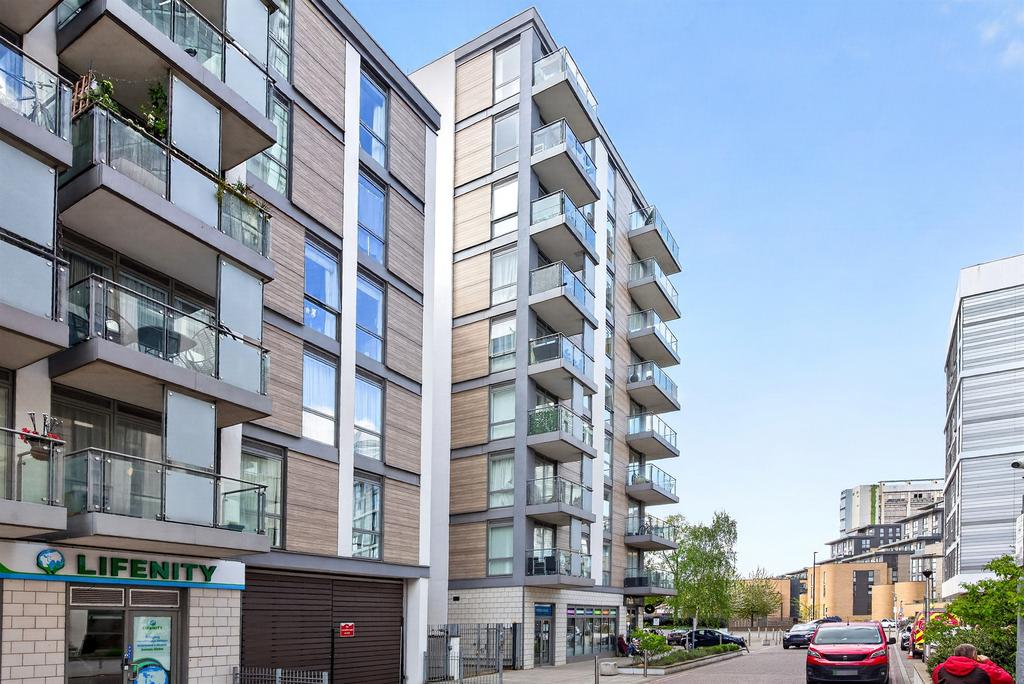 Apartment building facade, block of apartments