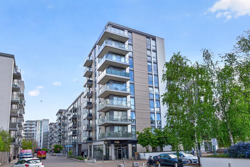 Apartment building facade, block of apartments