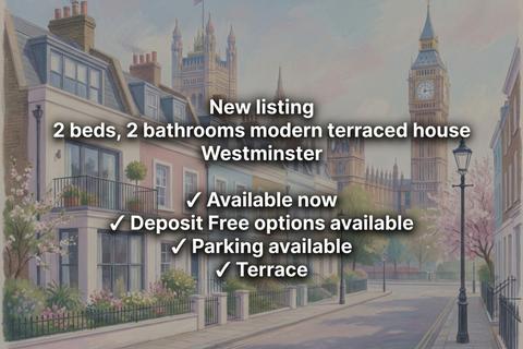 2 bedroom terraced house to rent, Bryanston Mews East