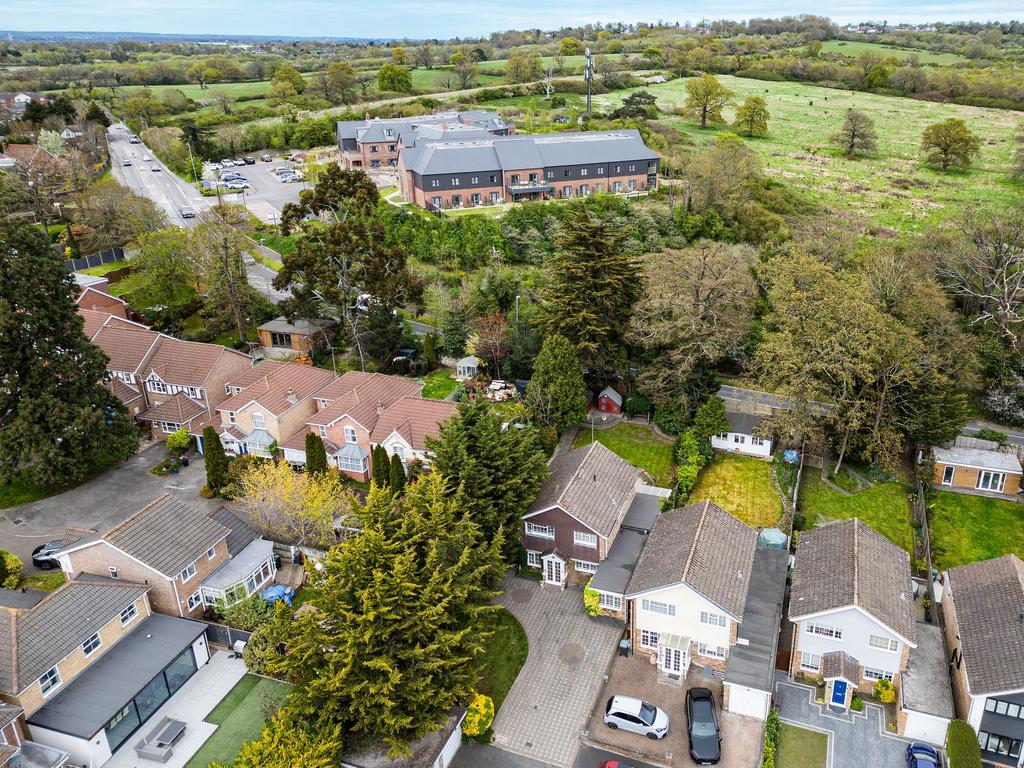 Aerial view, land