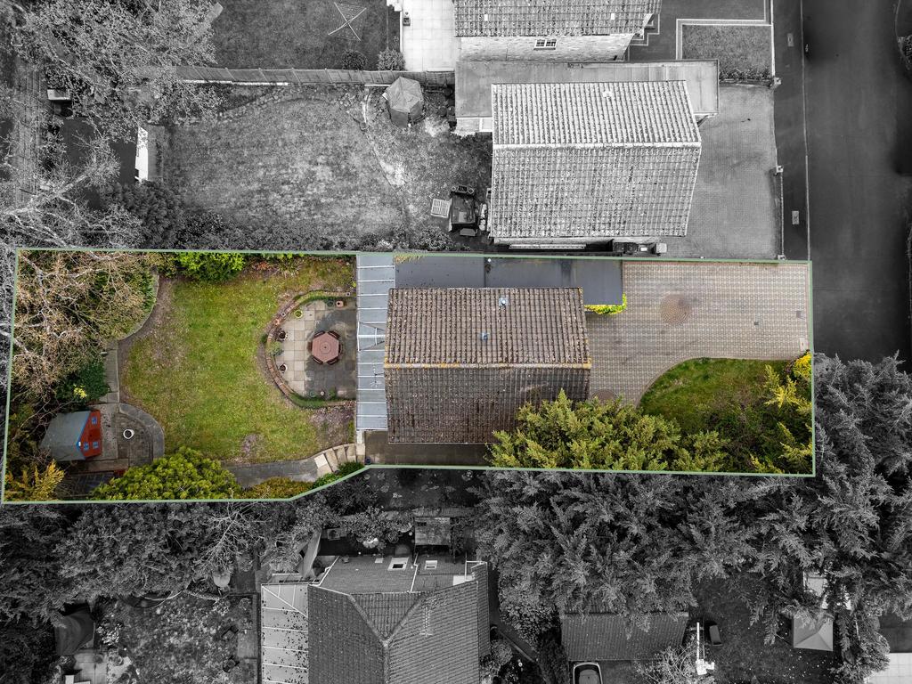 Aerial view, land
