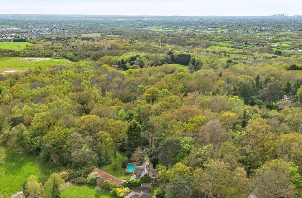 Aerial view, land