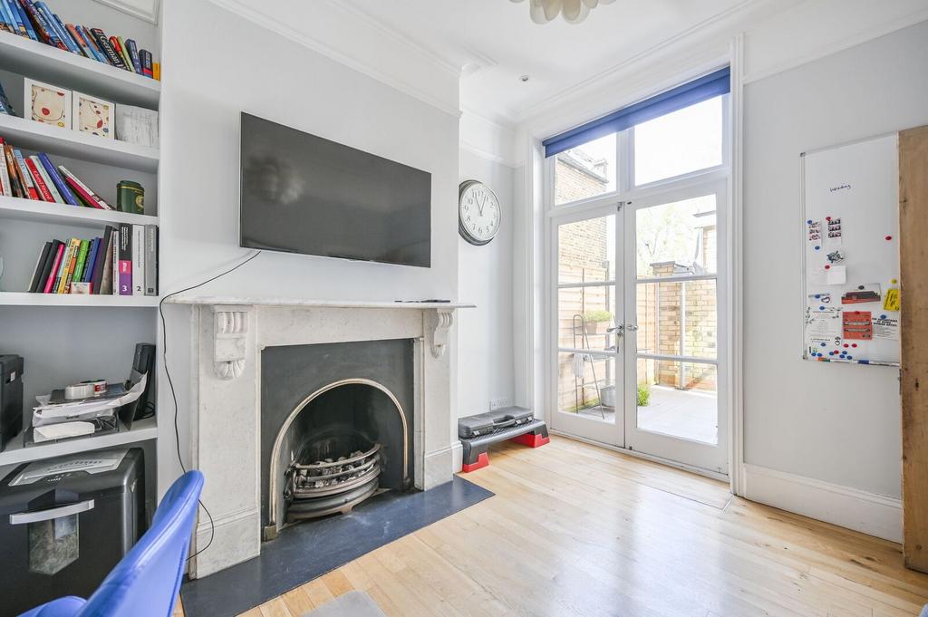 Living room, fireplace