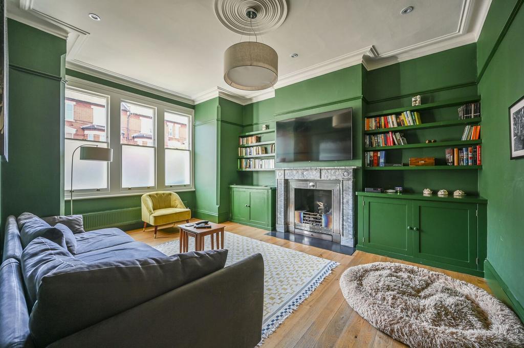 Living room, fireplace