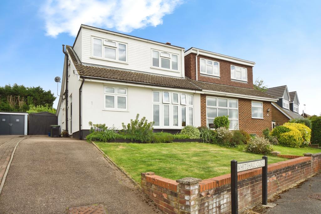Detached house exterior, driveway, garden