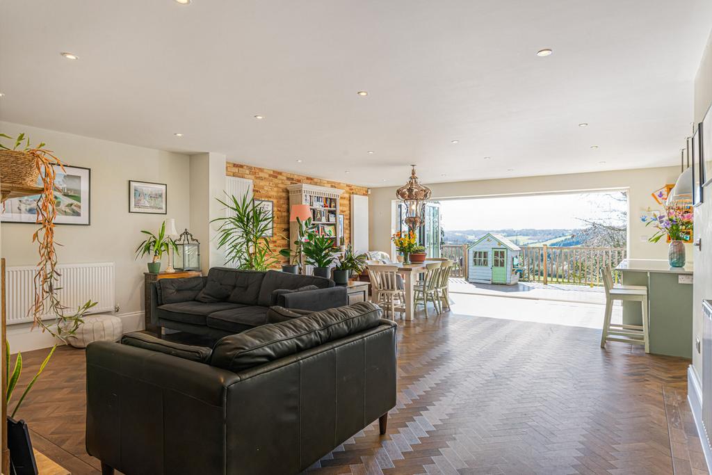 Open-plan living area, open plan living