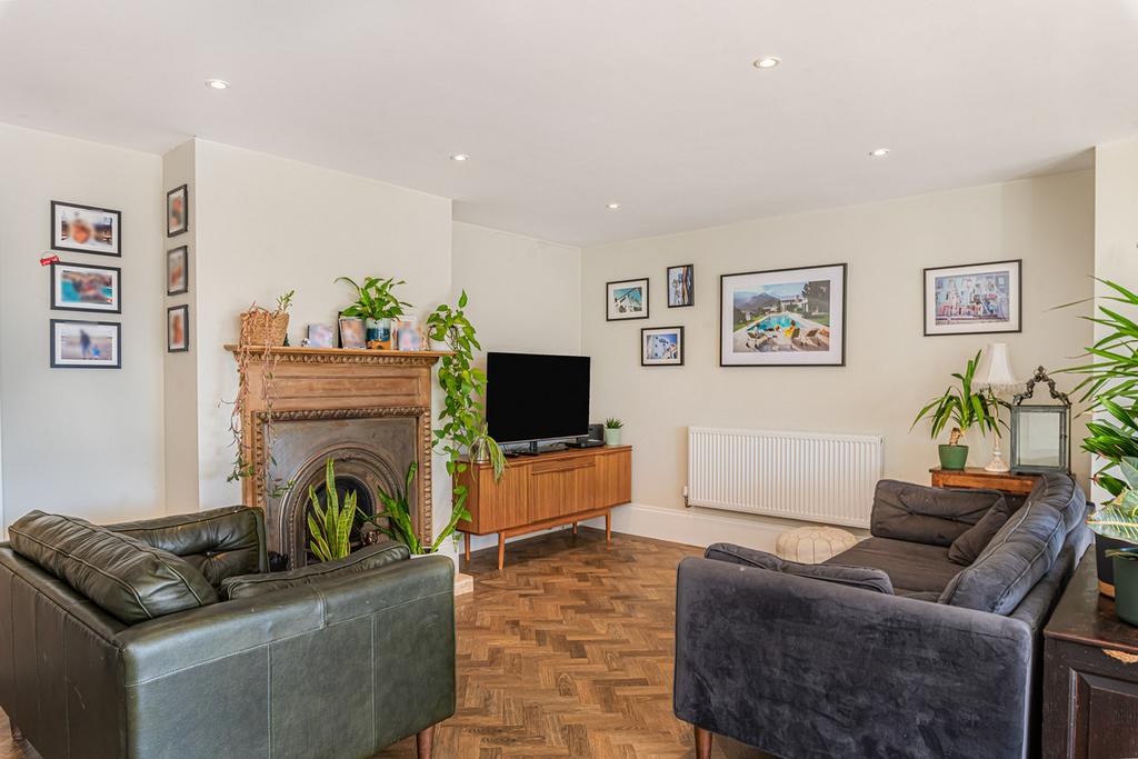 Living room, fireplace