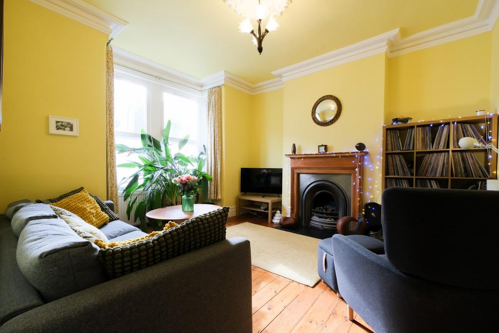 Living room, fireplace
