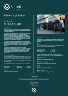 Retail property (high street) to rent, Division St Sheffield S1 1HT