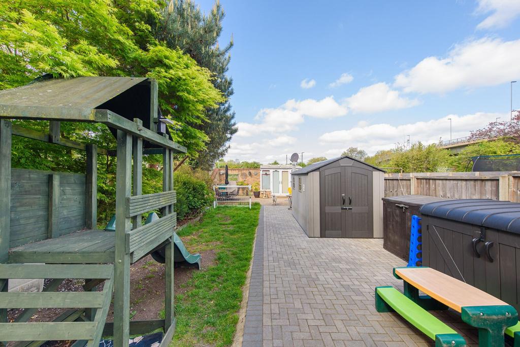 Garden view, out buildings
