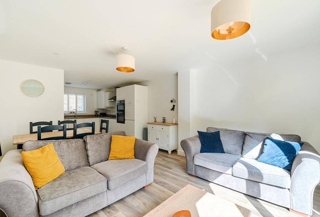 Open-plan living area, open plan living