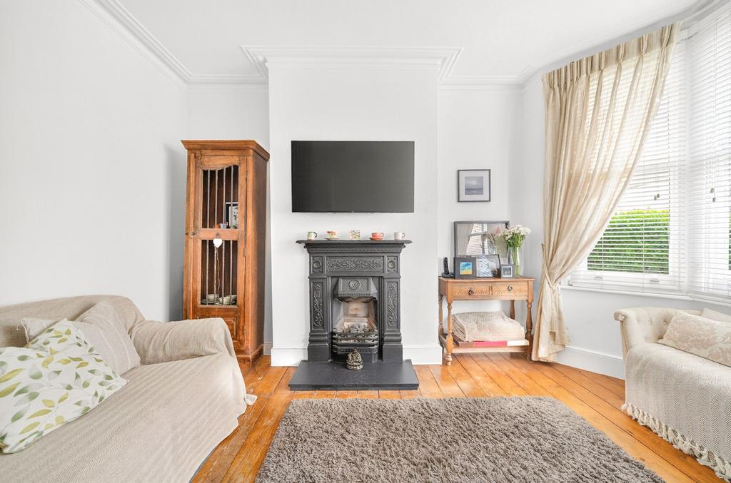 Living room, fireplace