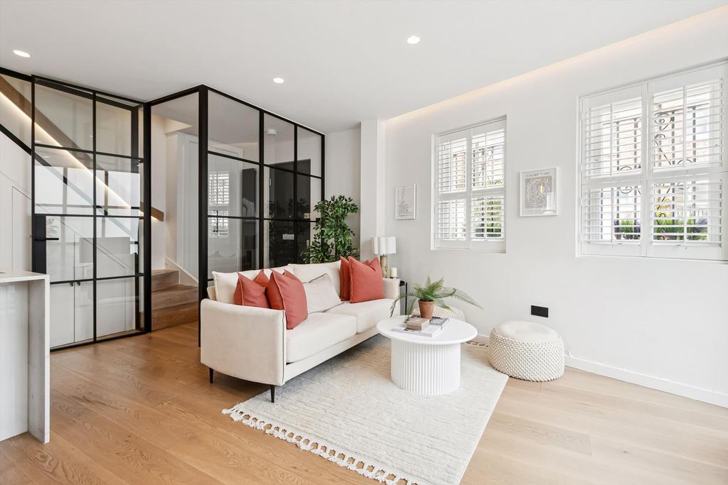 Open-plan living area, open plan living