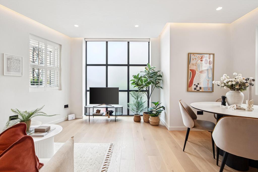Open-plan living area, open plan living