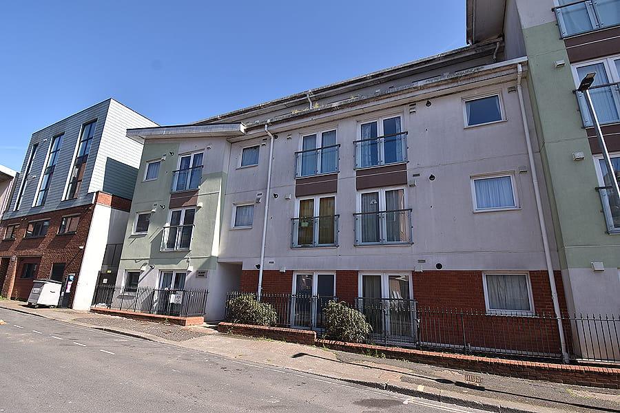 Apartment building facade, block of apartments
