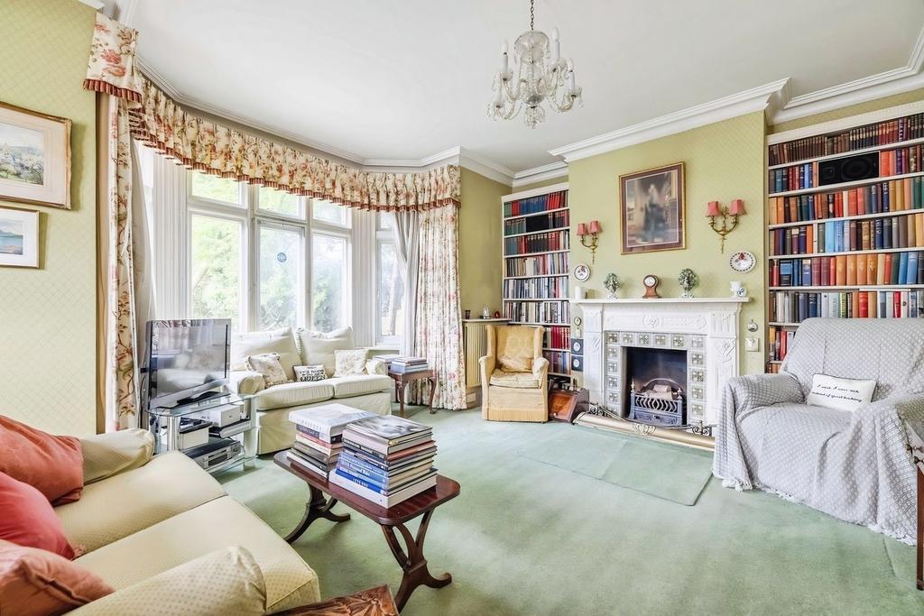 Living room, fireplace