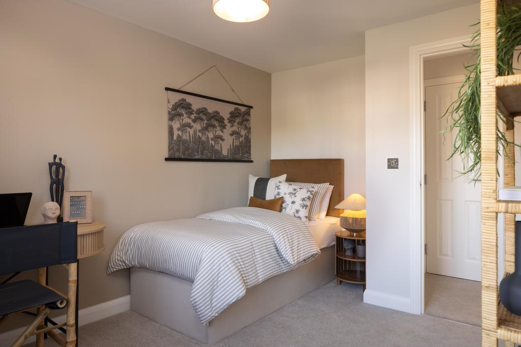 Internal shot of the fourth bedroom in the...