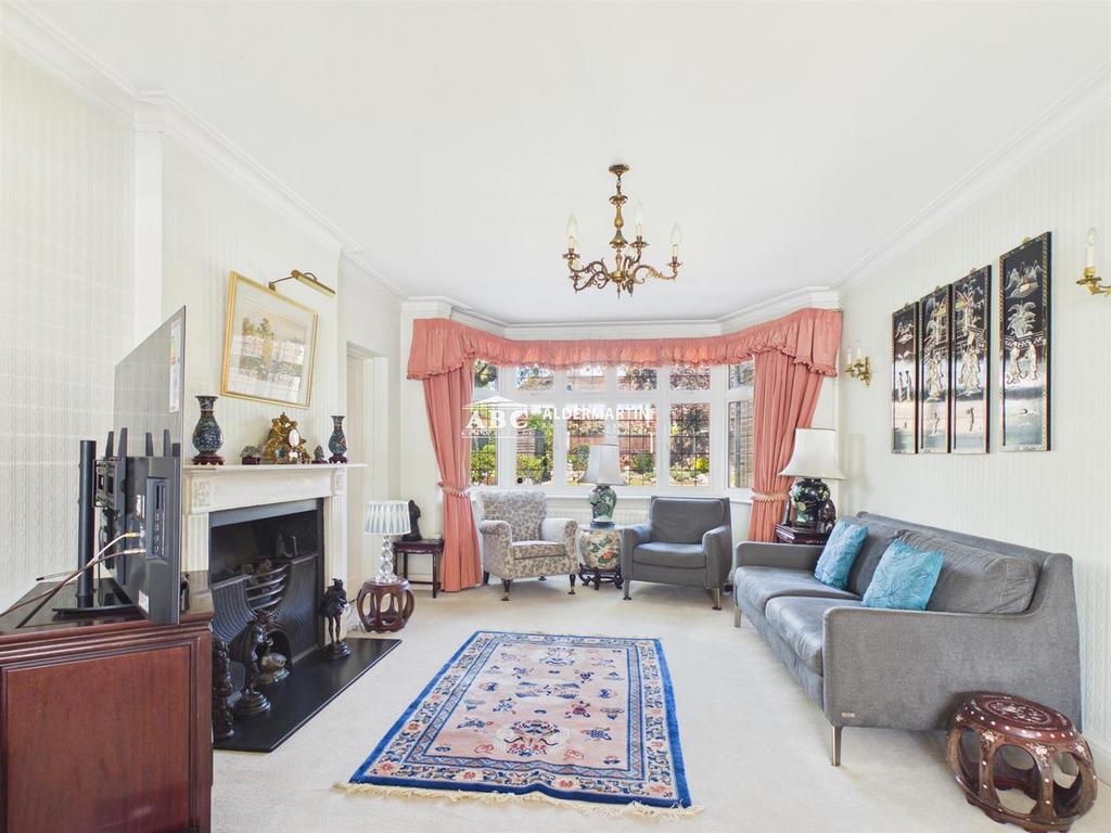 Living room, fireplace
