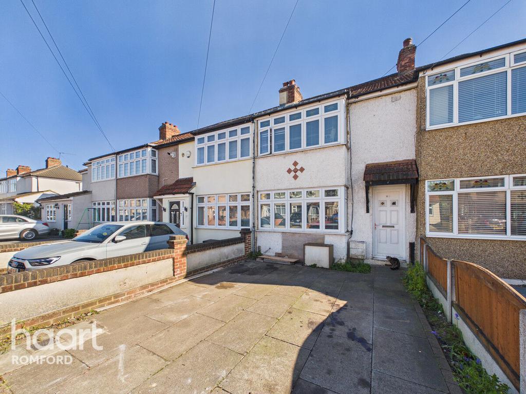Semi-detached house exterior, driveway