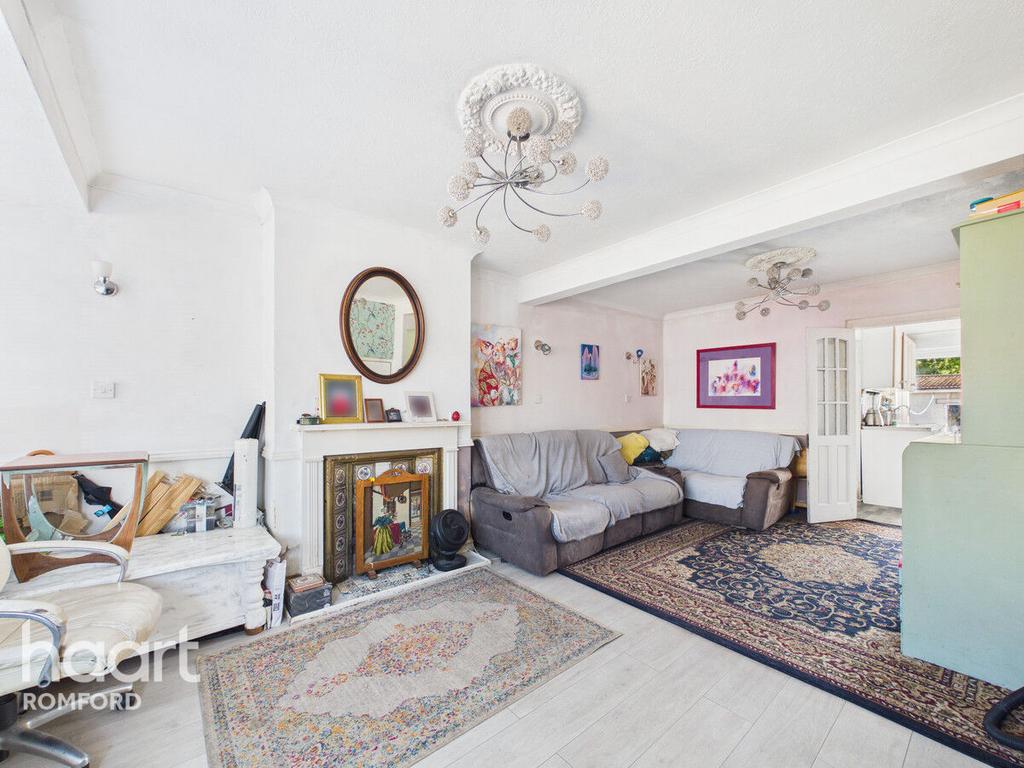 Living room, fireplace