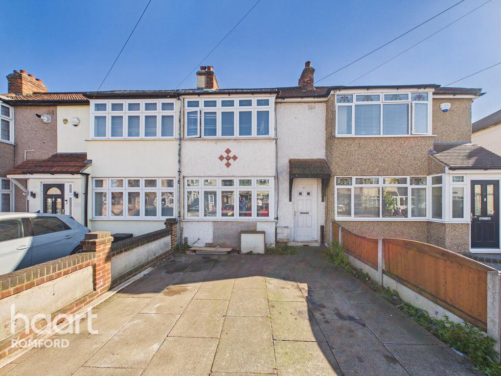 Semi-detached house exterior, driveway