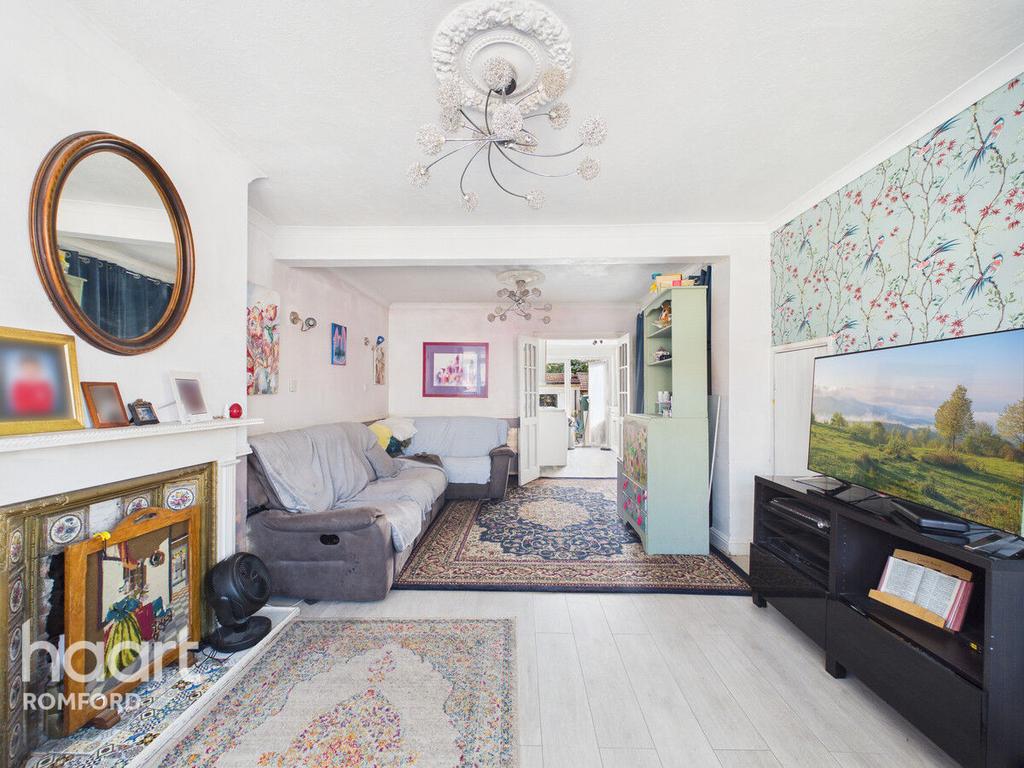 Living room, fireplace
