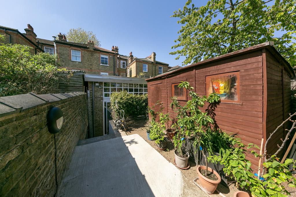 Garden view, out buildings