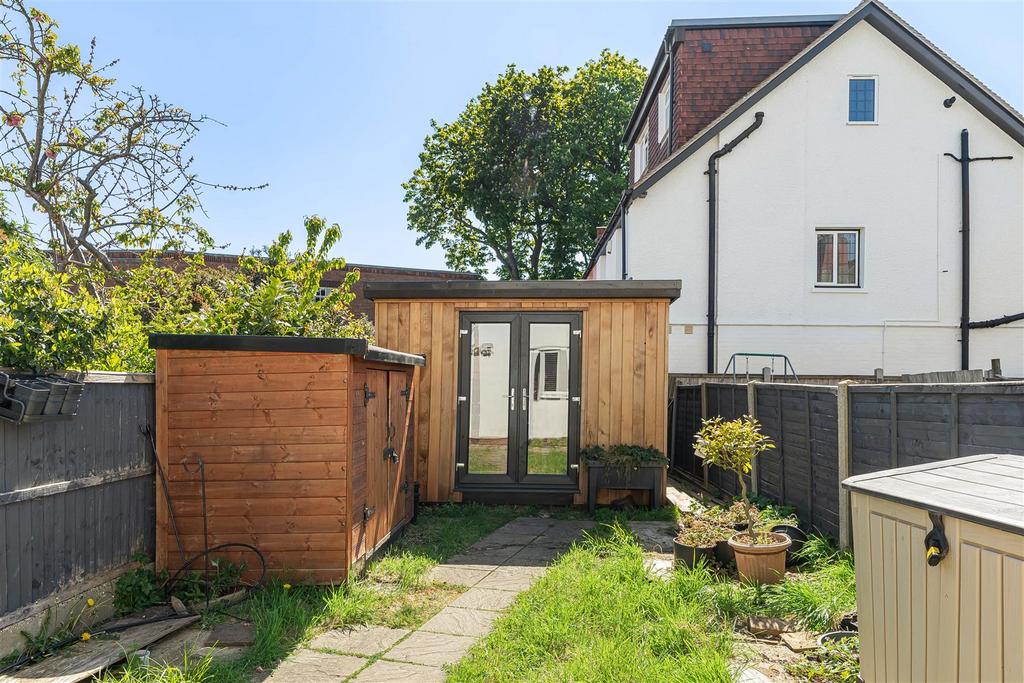 Garden view, out buildings