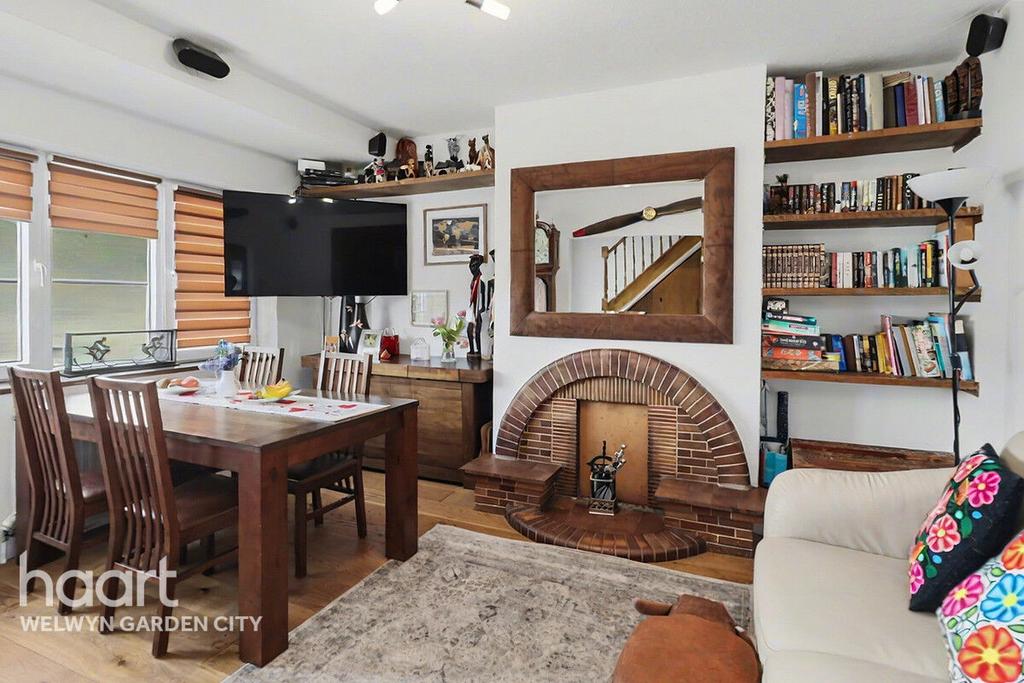 Open-plan living area, open plan living, fireplace