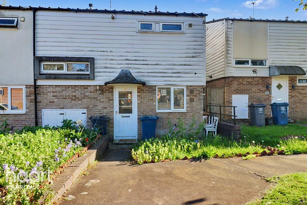 Semi-detached house exterior, driveway