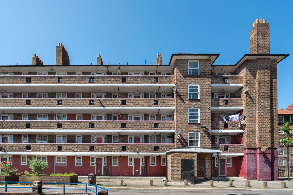 Apartment building facade, block of apartments