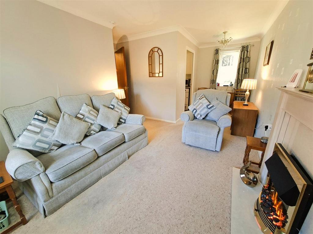 Living room, fireplace