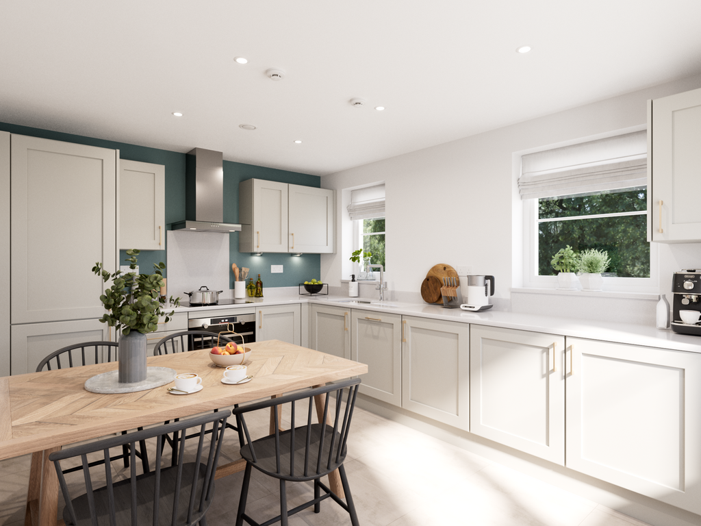 Kitchen, open plan living