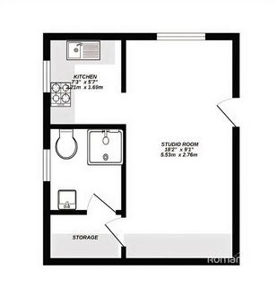 Studio to rent, Hambledon Close, Uxbridge, UB8
